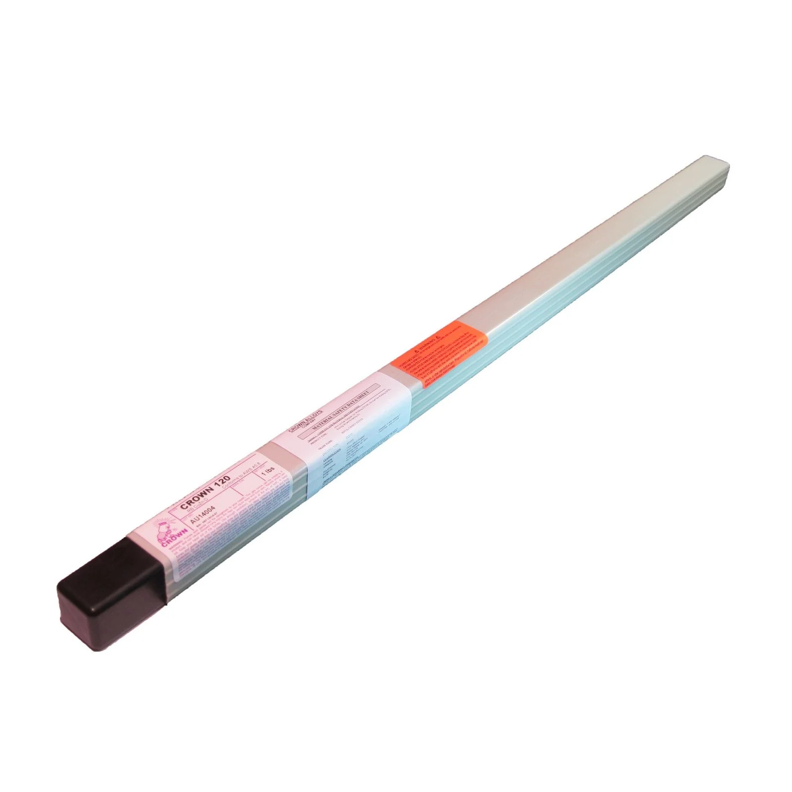 Crown Alloy 1/16 x 36" CROWN 120 BR.PKG. Bare Nickel-Silver ( RB CuZn-D) BRAZING 1 lb TUBE (CT120/TL-BP)