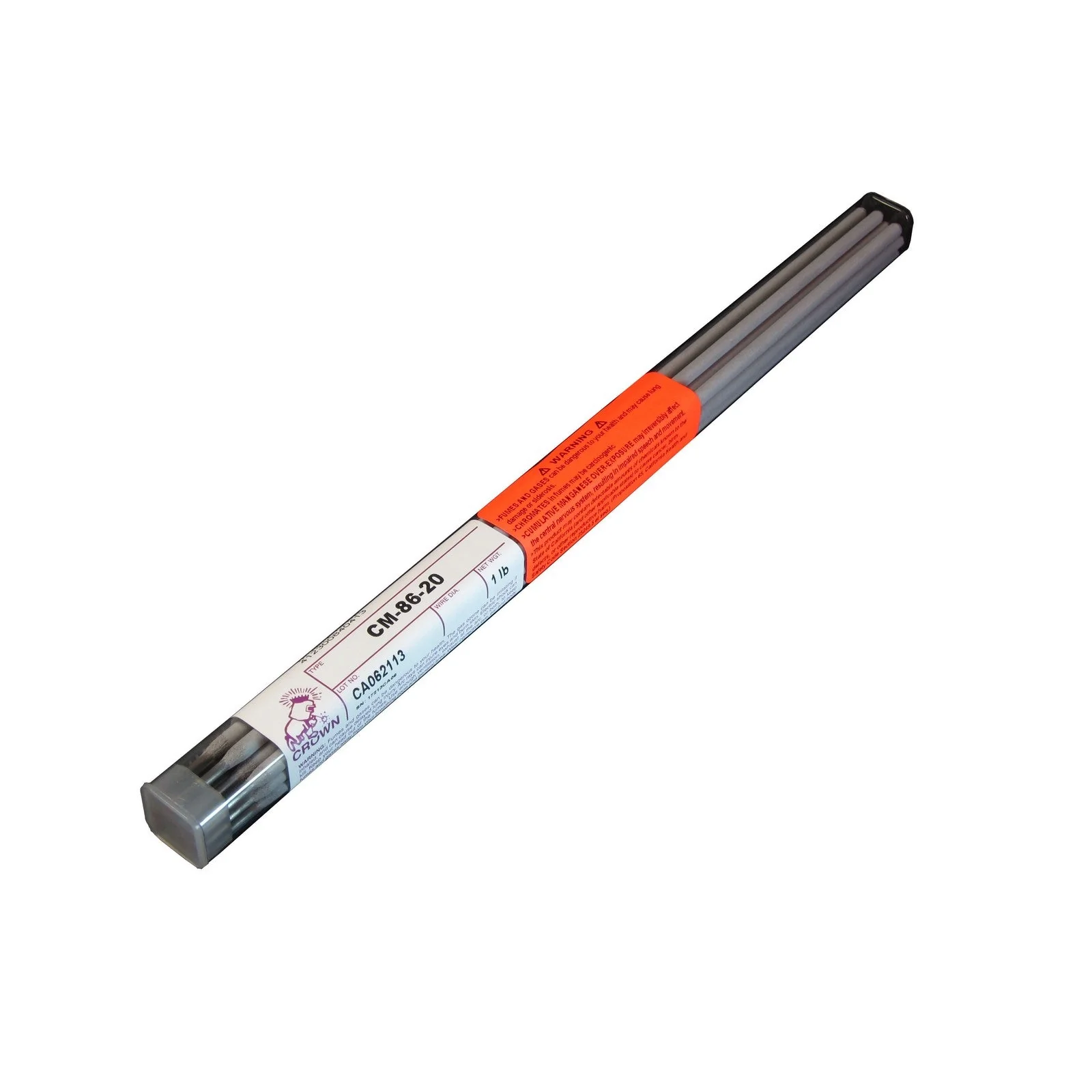 Crown Alloy 1/8 CM-86-20 BR.PKG. Chrome-Nickel-Moly (8620) Tool Steel ELECTRODE 1 lb TUBE (TECM86/EO-BP)