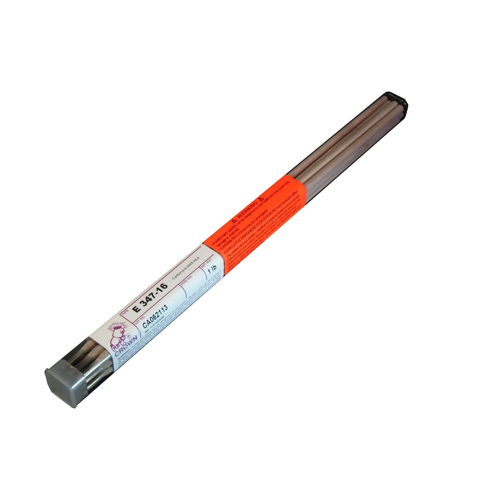 Crown Alloy 1/8 E 347-16 BR.PKG. Stainless Steel ELECTRODE 1 lb TUBE (SE347/EO-BP)