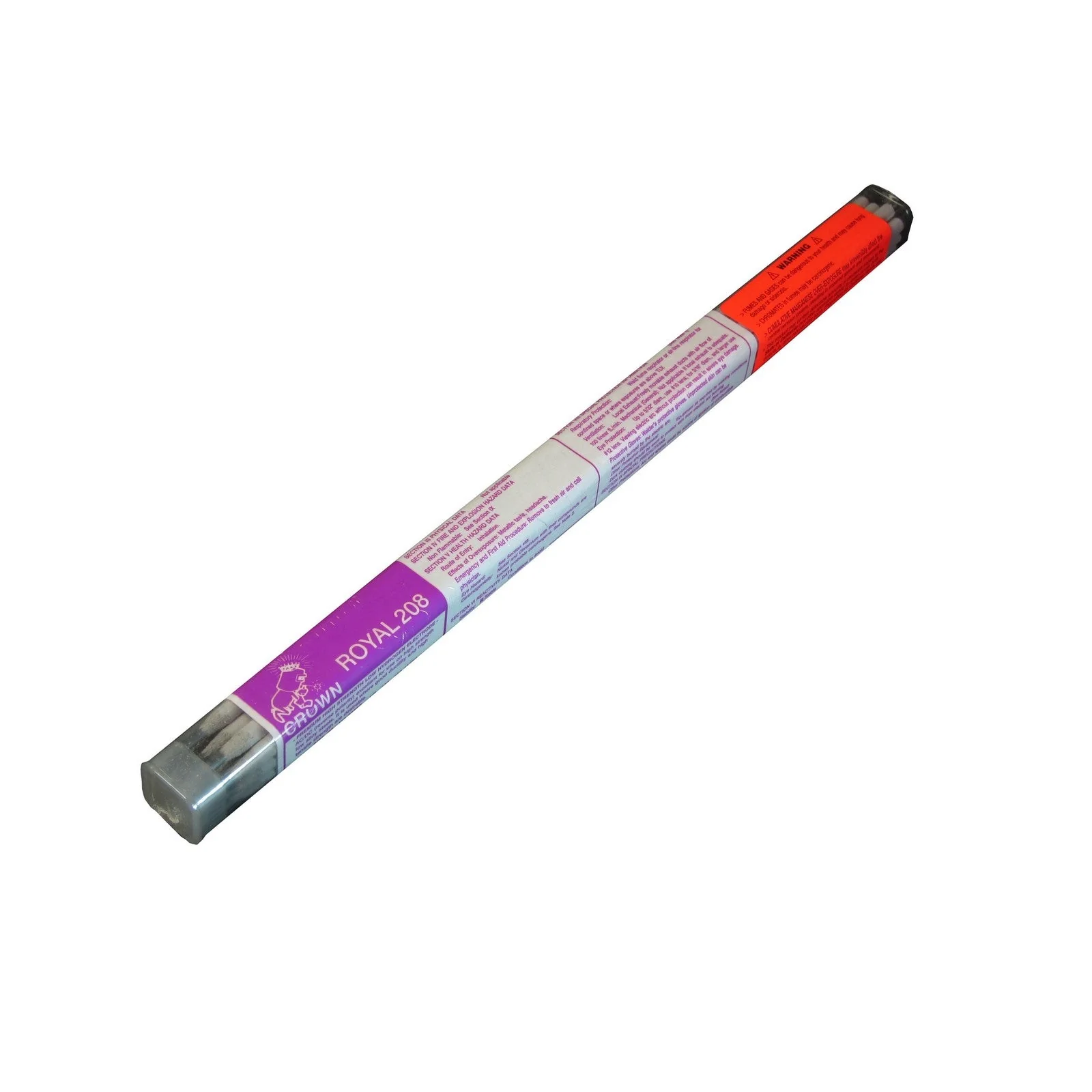 Crown Alloy 1/8 ROYAL 208 BR.PKG. High-Strength Low-Hydrogen ELECTRODE 1 lb TUBE (RE208/EO-BP)