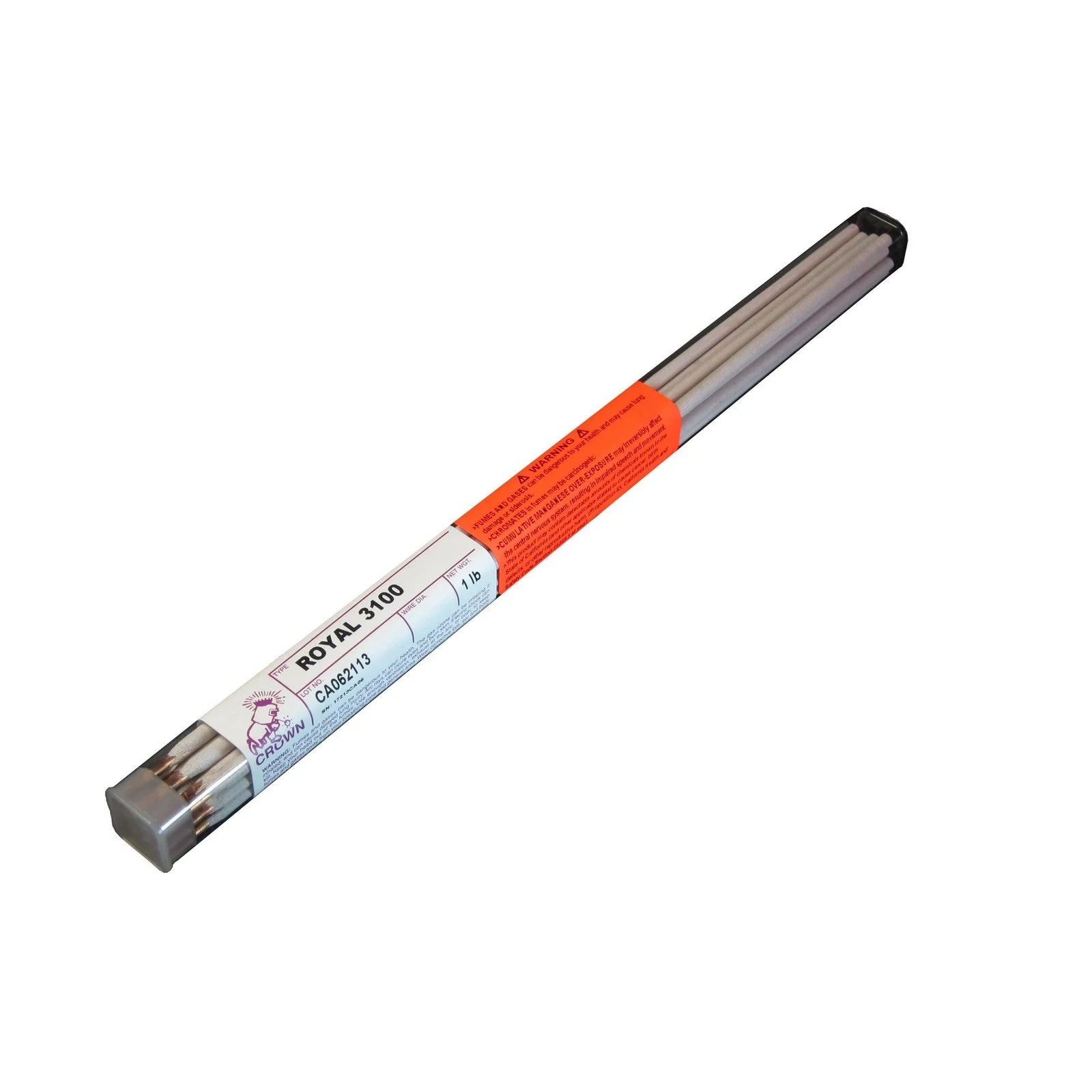 Crown Alloy 1/8 ROYAL 3100 BR.PKG. Phosphorous-Copper ELECTRODE 1 lb TUBE (RE3100/EO-BP)