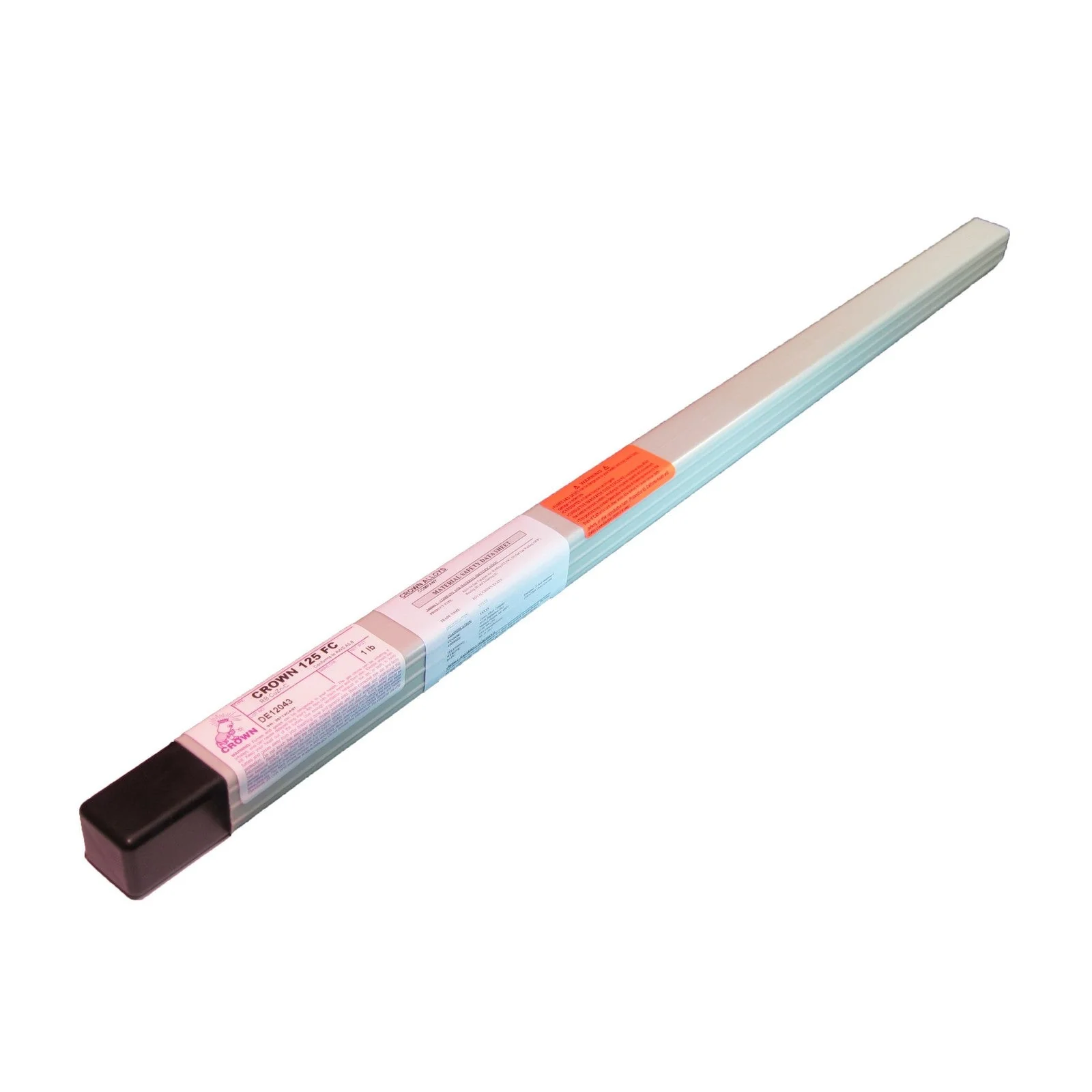 Crown Alloy 1/8 x 36" CROWN 125FC BR.PKG. Bare Low-Fuming Bronze (RB CuZn-C) BRAZING 1 lb TUBE (CT125F/TO-BP)