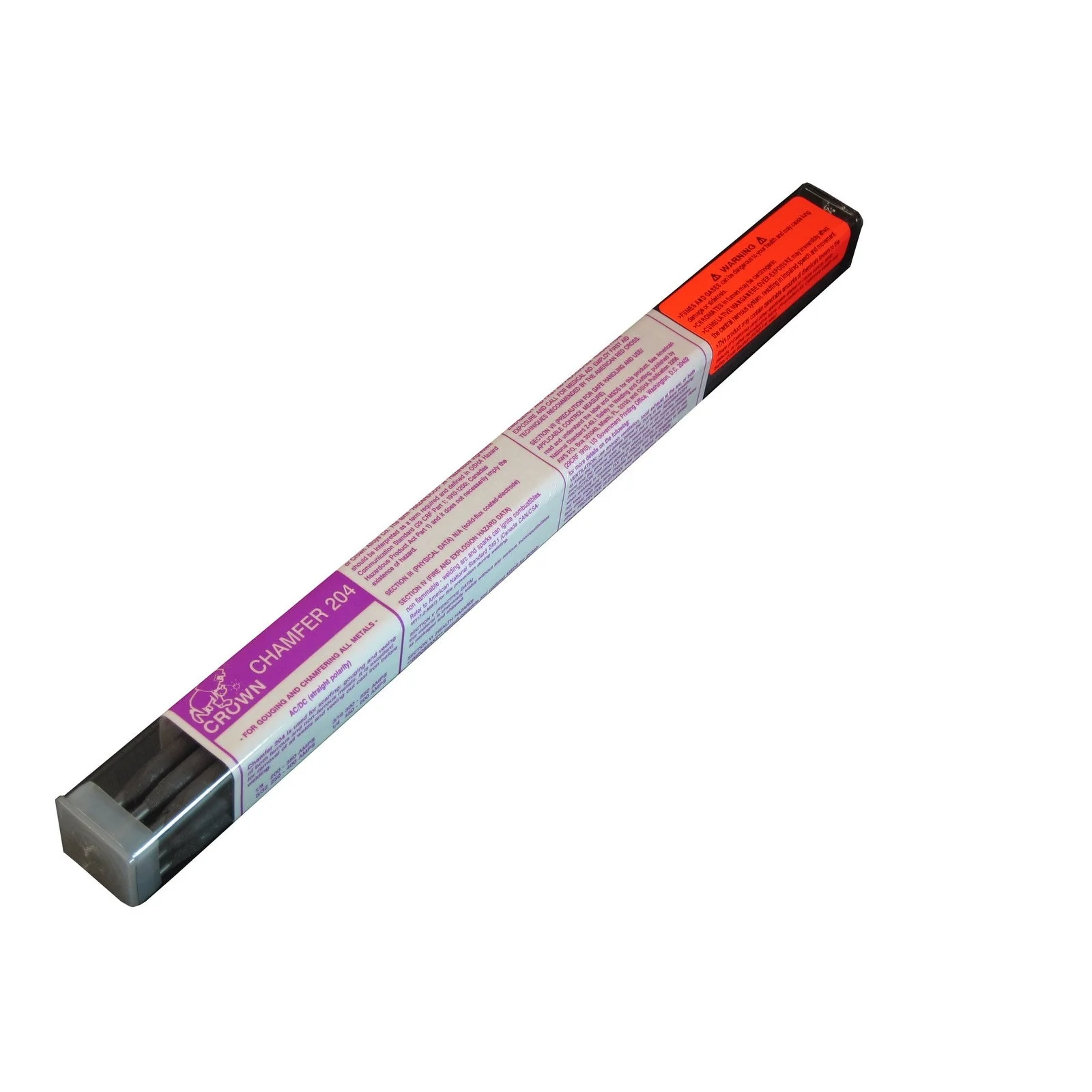 Crown Alloy 3/16 CHAMFER 204 BR.PKG. Chamfering ELECTRODE 1 lb TUBE (ME204/EQ-BP)