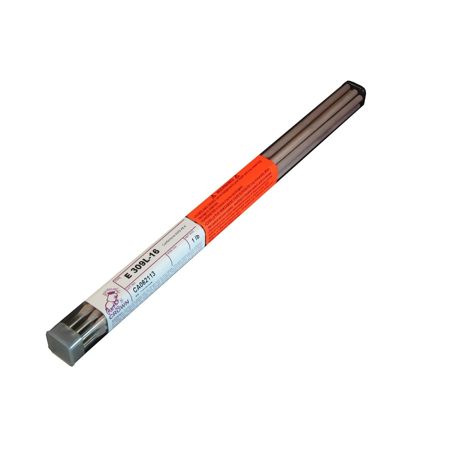 Crown Alloy 3/16 E 309L-16 BR.PKG. Stainless Steel ELECTRODE 1 lb TUBE (SE309/EXQ-BP)