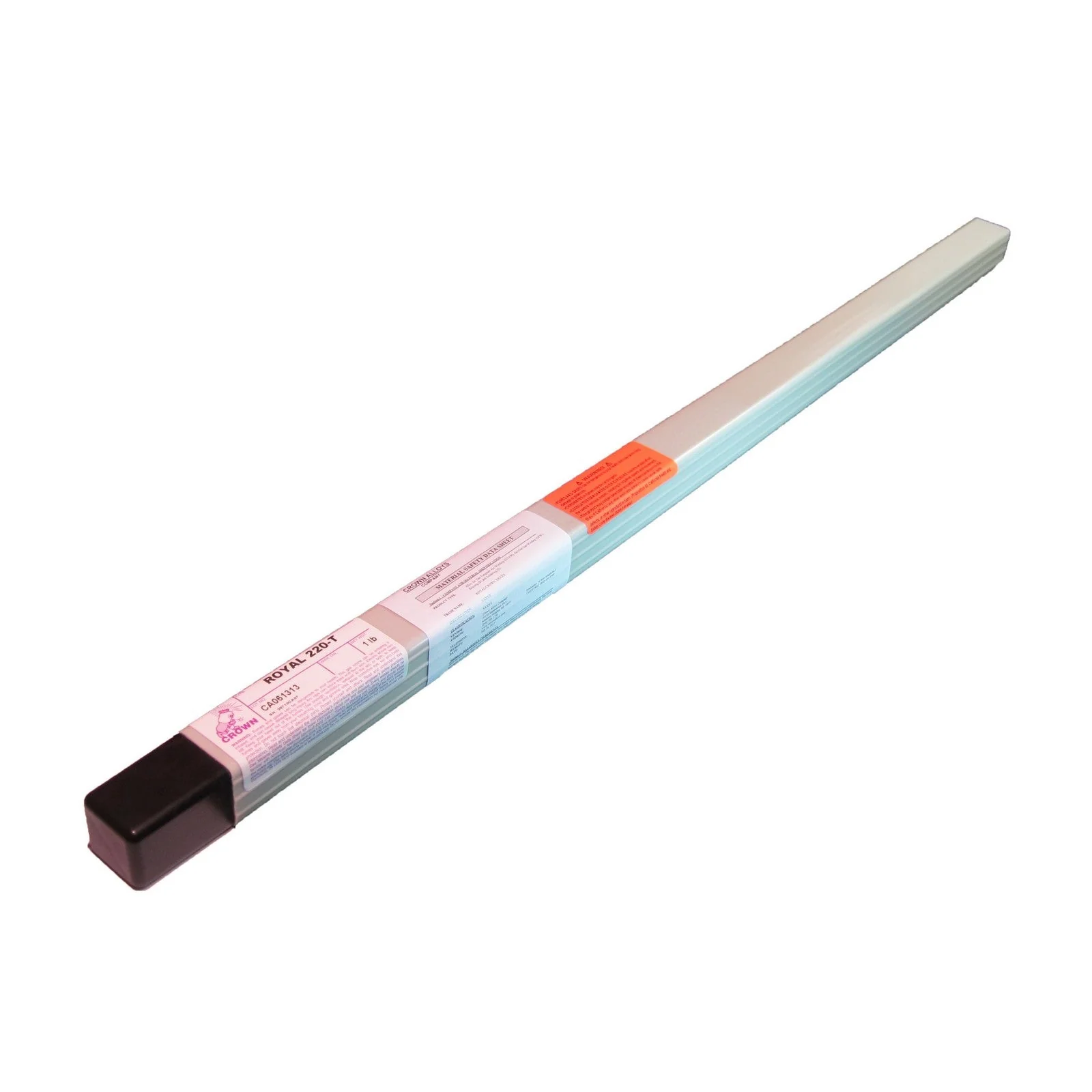 Crown Alloy 3/32 x 36" ROYAL 220-T BR.PKG. Super Alloy for All Steels TIG 1 lb TUBE (RT220/TN-BP)