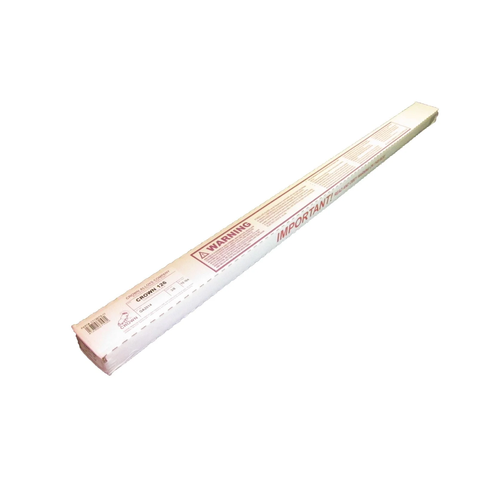 Crown Alloy 3/8 x 36" CROWN 126 - 10# Brass-Nickel (RB CuZn-B) BRAZING 10 lb BOX (CT126/TS-10)
