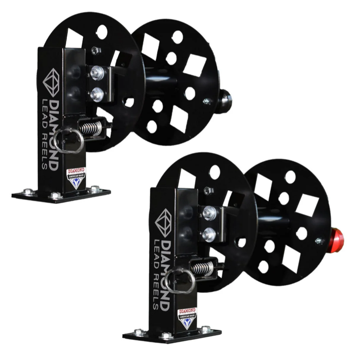 Diamond Lead Reels HD Fixed Base Pair of Single Reels (FBS-SETXXBLK) - Image 4