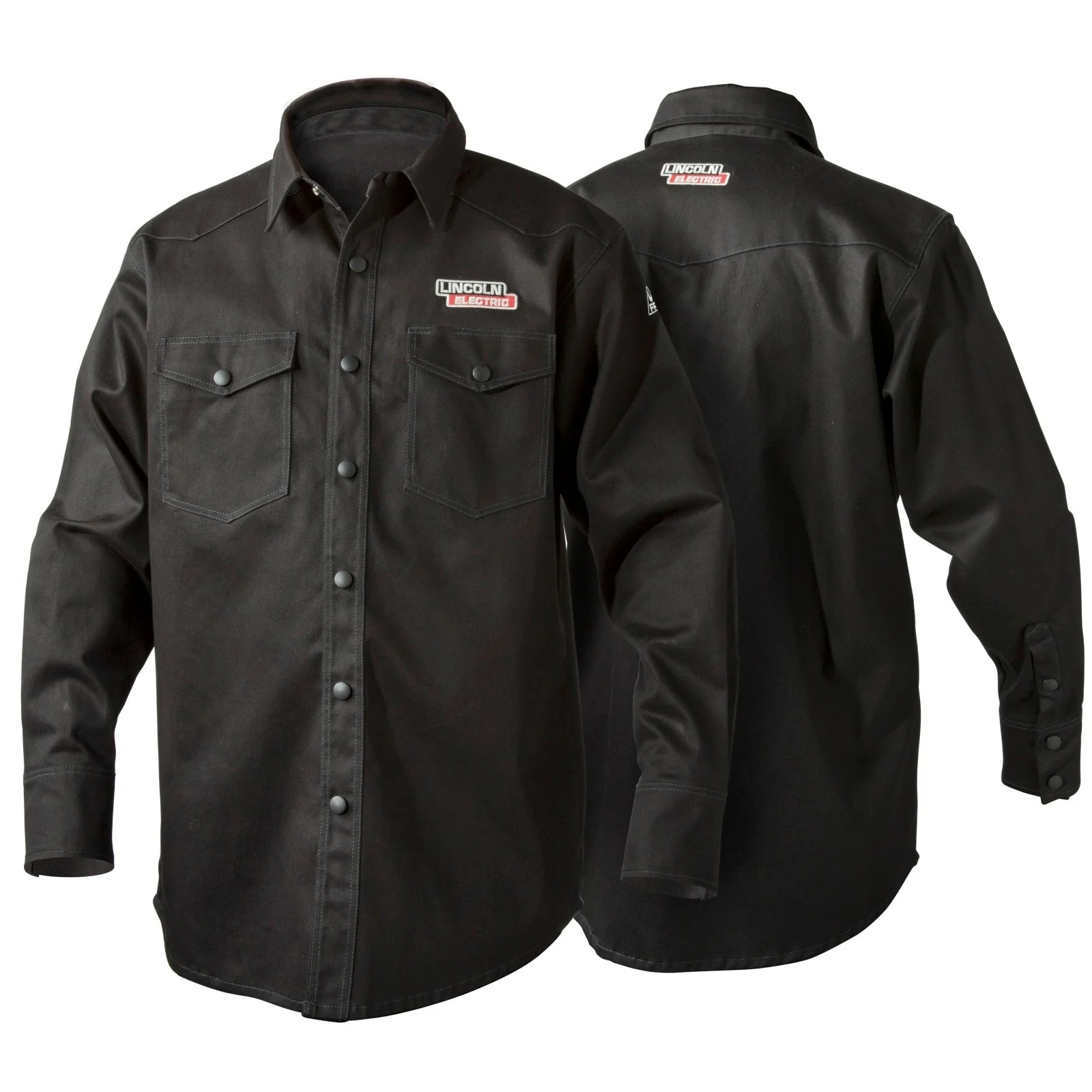 Lincoln Black Flame Retardant Welding Shirt (K3113) - Image 3
