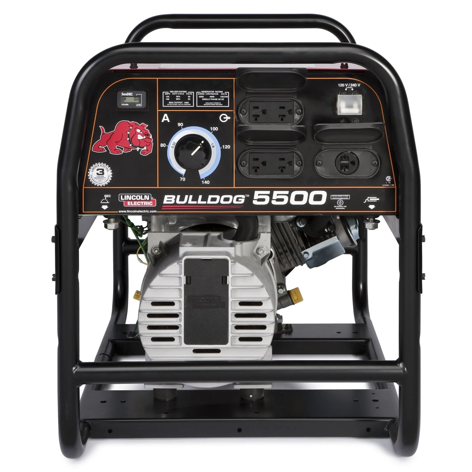 Lincoln Bulldog 5500 Welder Generator w/ Cover (K2708-2 & K2804-1) - Image 4