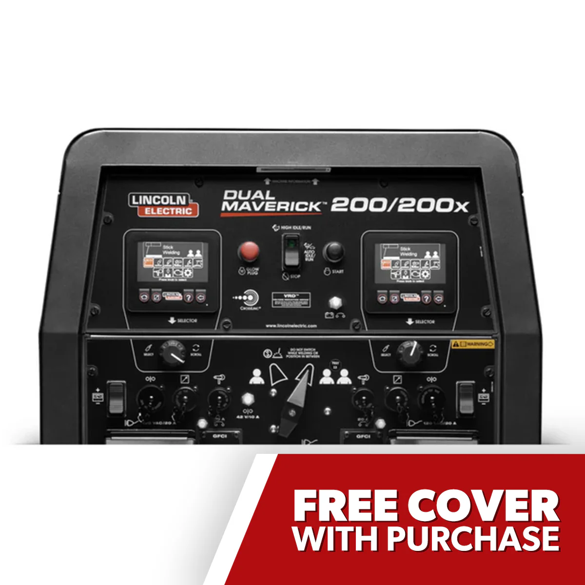 Lincoln Dual Maverick 200/200X Diesel Welder Generator (K4382-1) - Image 5