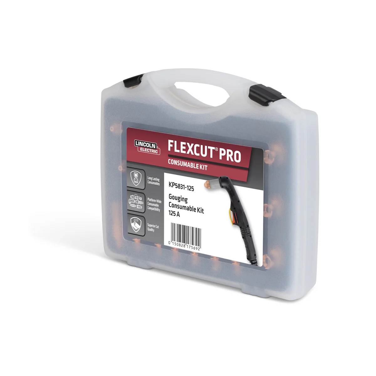 Lincoln FlexCut PRO 125A Gouging Consumables Kit (KP5831-125) - Image 3