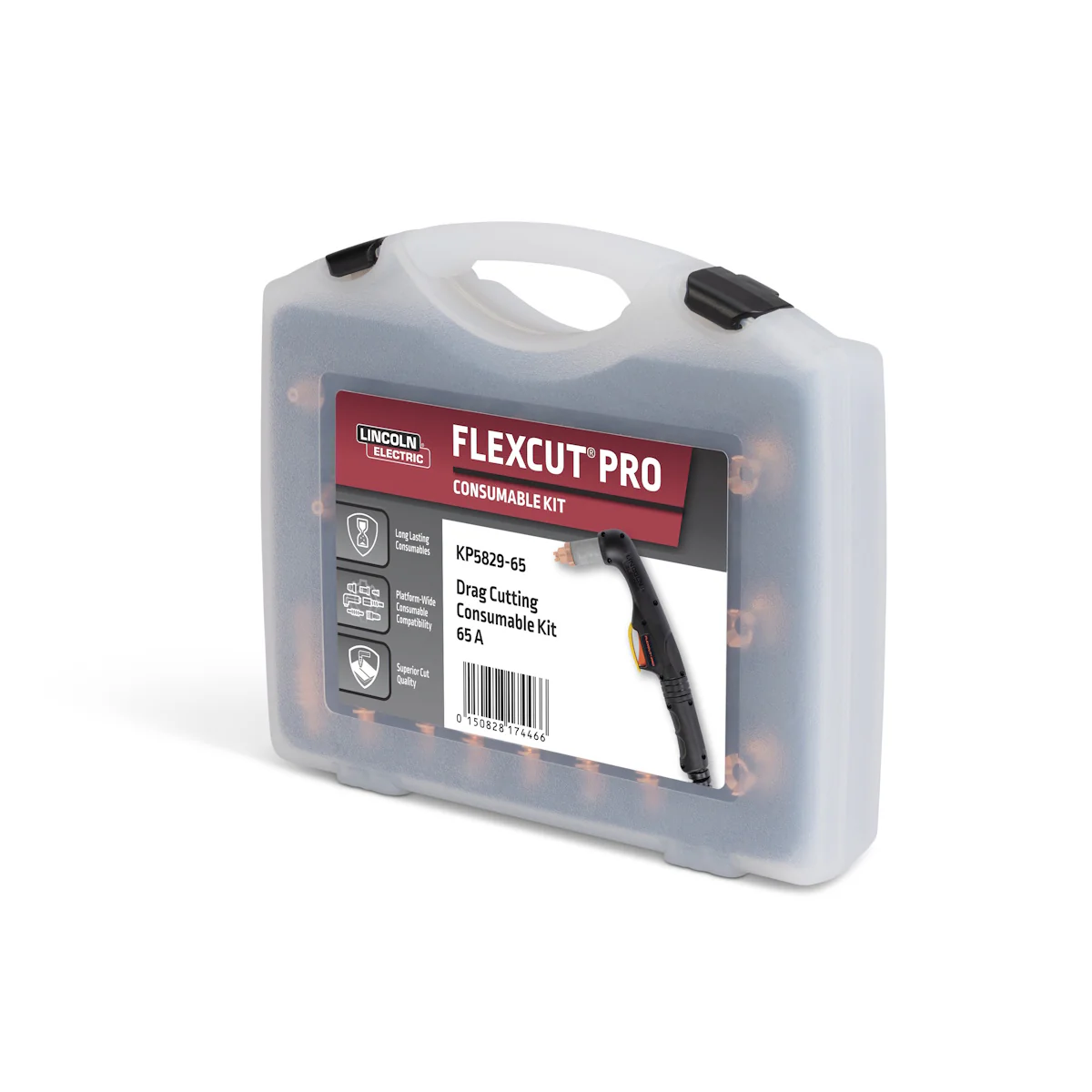 Lincoln FlexCut PRO 65A Drag Cutting Consumables Kit (KP5829-65) - Image 3