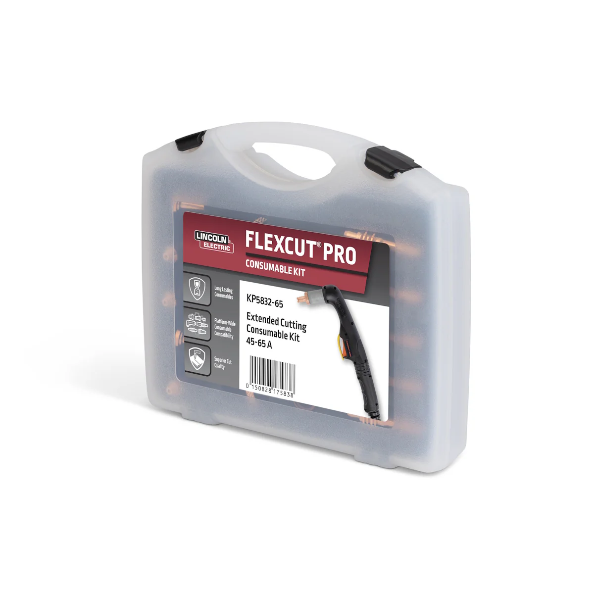 Lincoln FlexCut PRO 65A Extended Cutting Consumables Kit (KP5832-65) - Image 3
