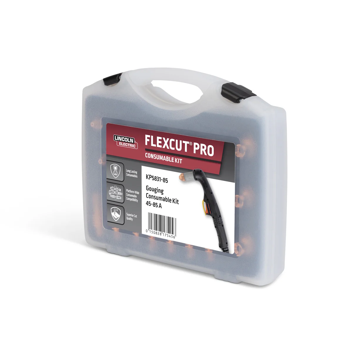 Lincoln FlexCut PRO 85A Gouging Consumables Kit (KP5831-85) - Image 3