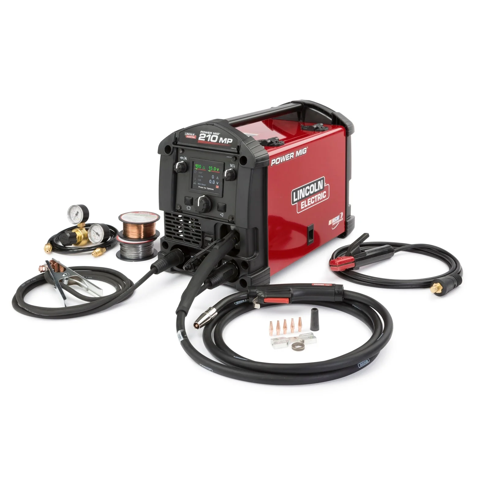 Lincoln Power MIG 210 MP Welder w/ TIG Kit and HD Cart (K4195-2) - Image 5