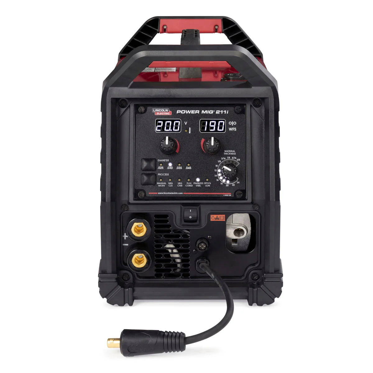 Lincoln Power MIG 211i Mig Welder w/Spoolgun (K6080-1) - Image 4