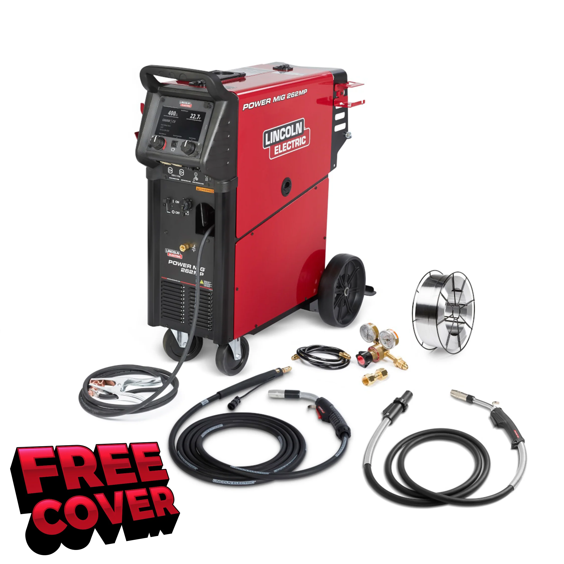 Lincoln Power MIG 262MP Multiprocess Welder w/Pulse Aluminum One-Pak (Push-Gun) (K5637-1)