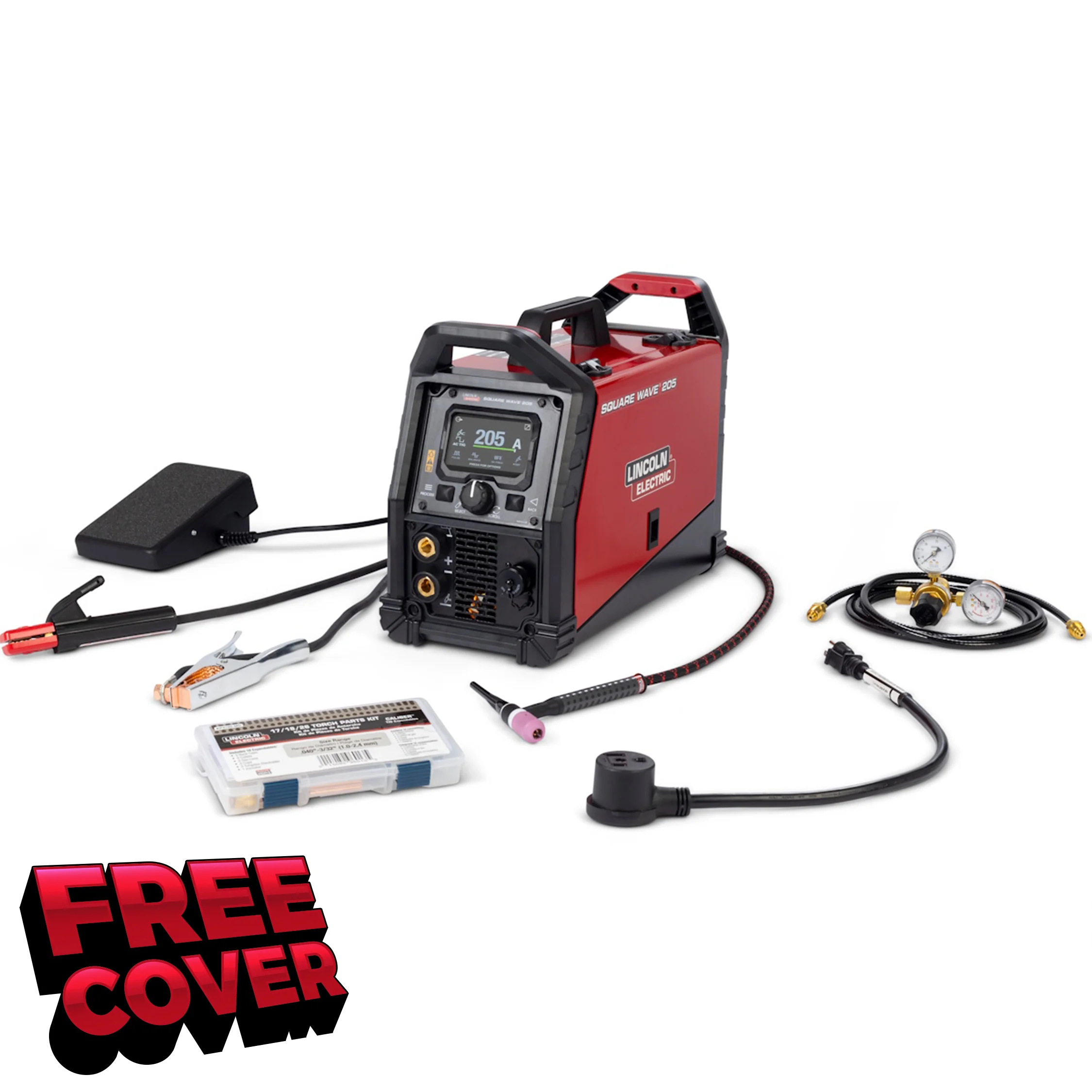 Lincoln Square Wave 205 AC/DC TIG/Stick Welder (K5613-1)