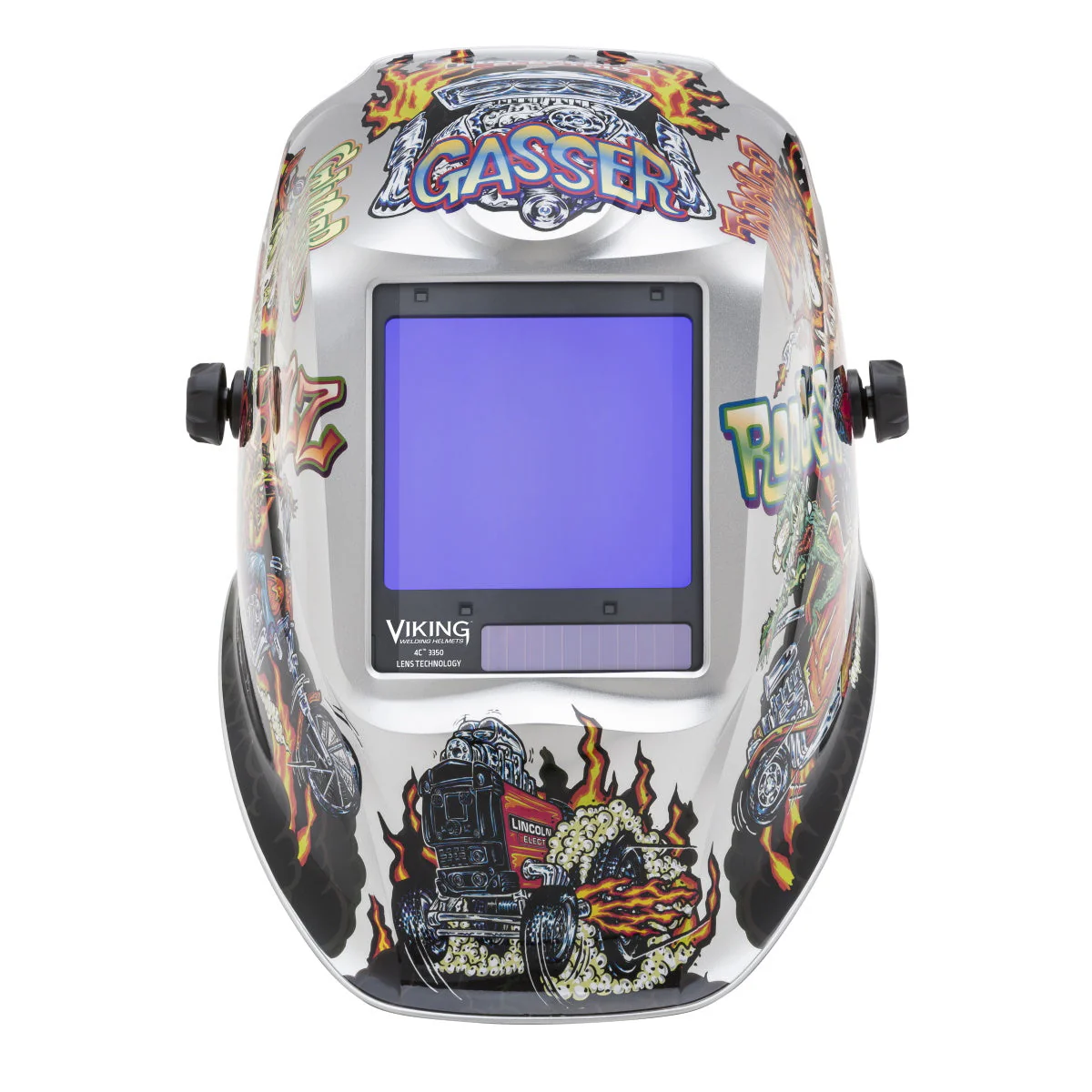 Lincoln Viking 3350 Series Hot Rodders Auto Darkening Welding Helmet (K4440-4) - Image 5