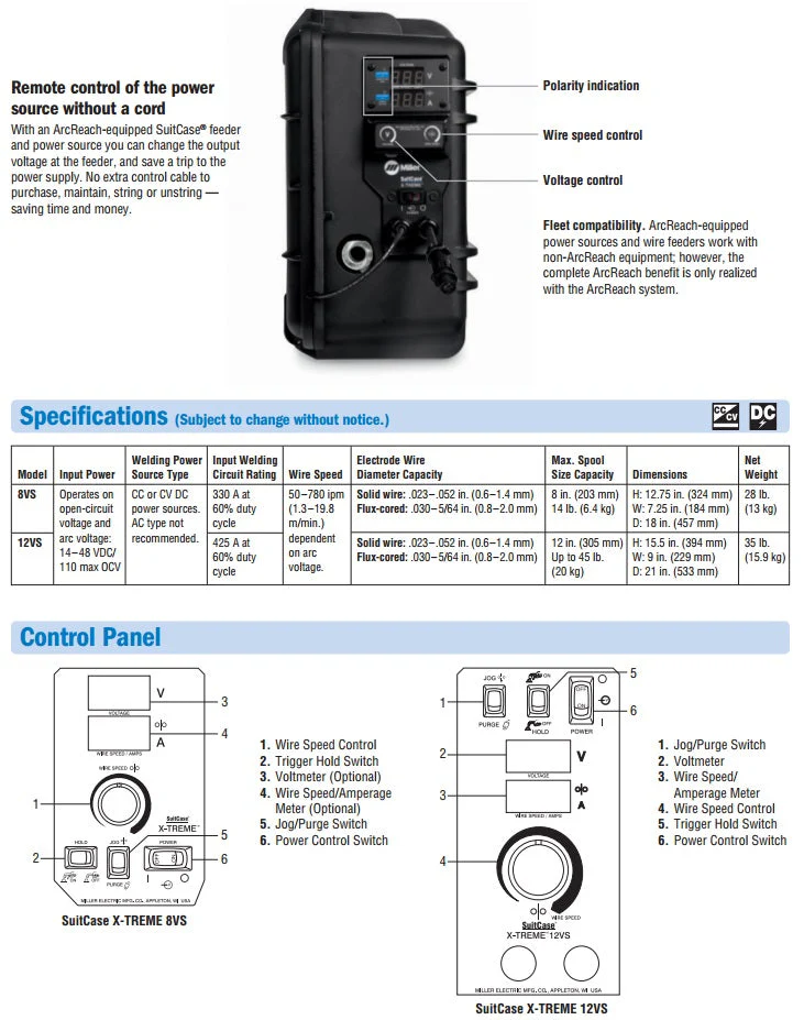 Miller ArcReach Suitcase 12 w/Bernard Q3 Gun (951729001) - Image 3