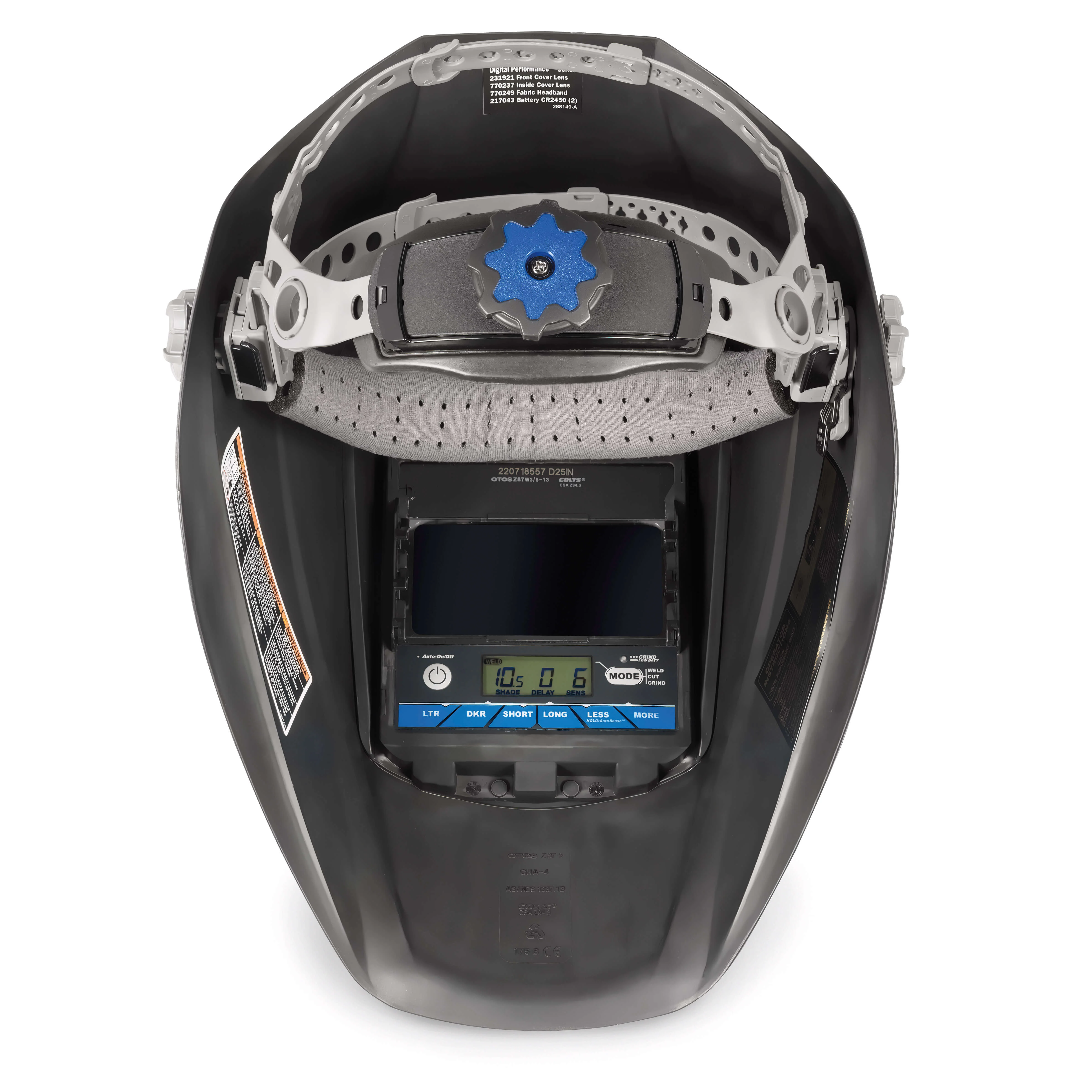 Miller Black Digital Performance Auto Darkening Welding Helmet w/ClearLight 2.0 Lens (289842) - Image 4