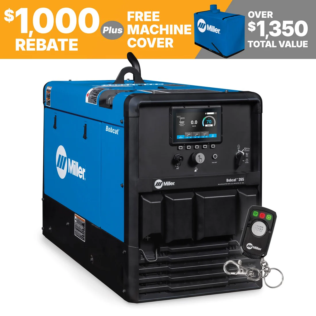 Miller Bobcat 265 Kohler Welder/Generator (907826)