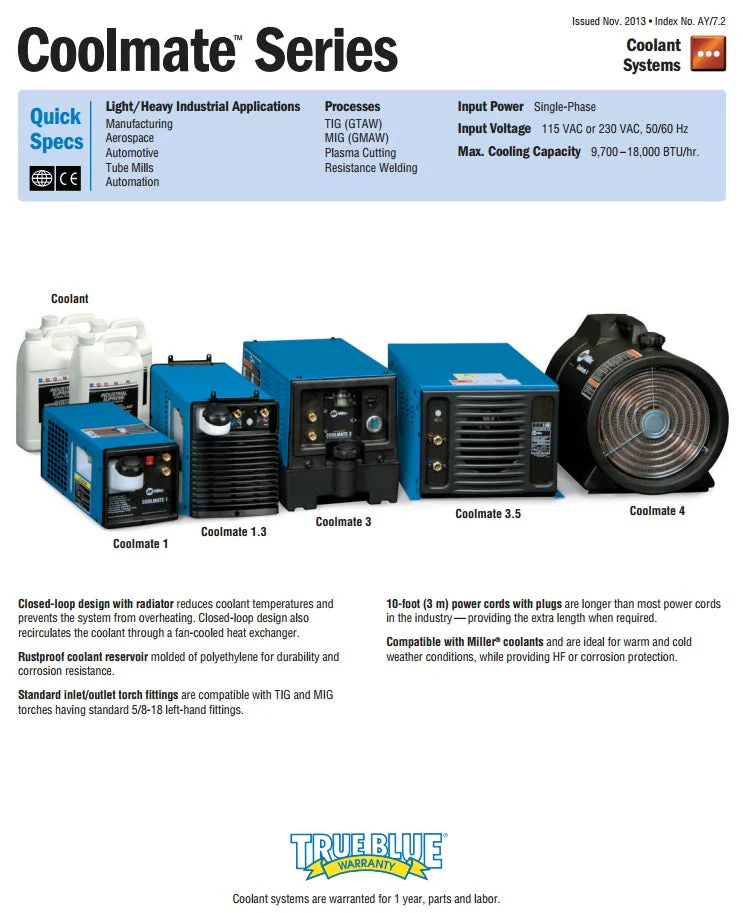 Miller Coolmate 3.5 115V TIG Cooler (301788) - Image 2