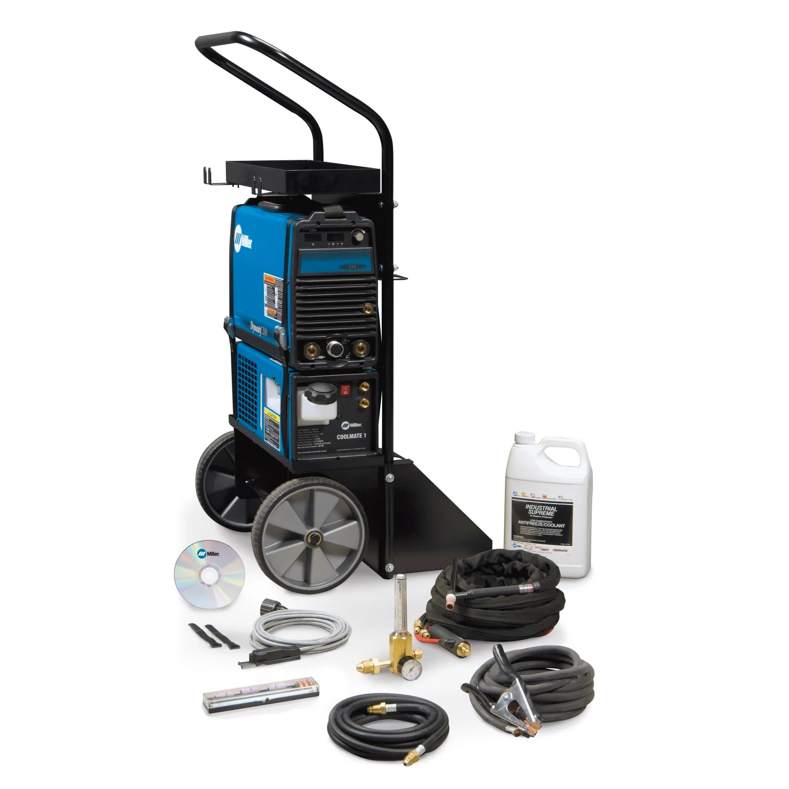 Miller Dynasty 200 DX TIG Welder and Water-Cooled Package with Fingertip Control (951140)