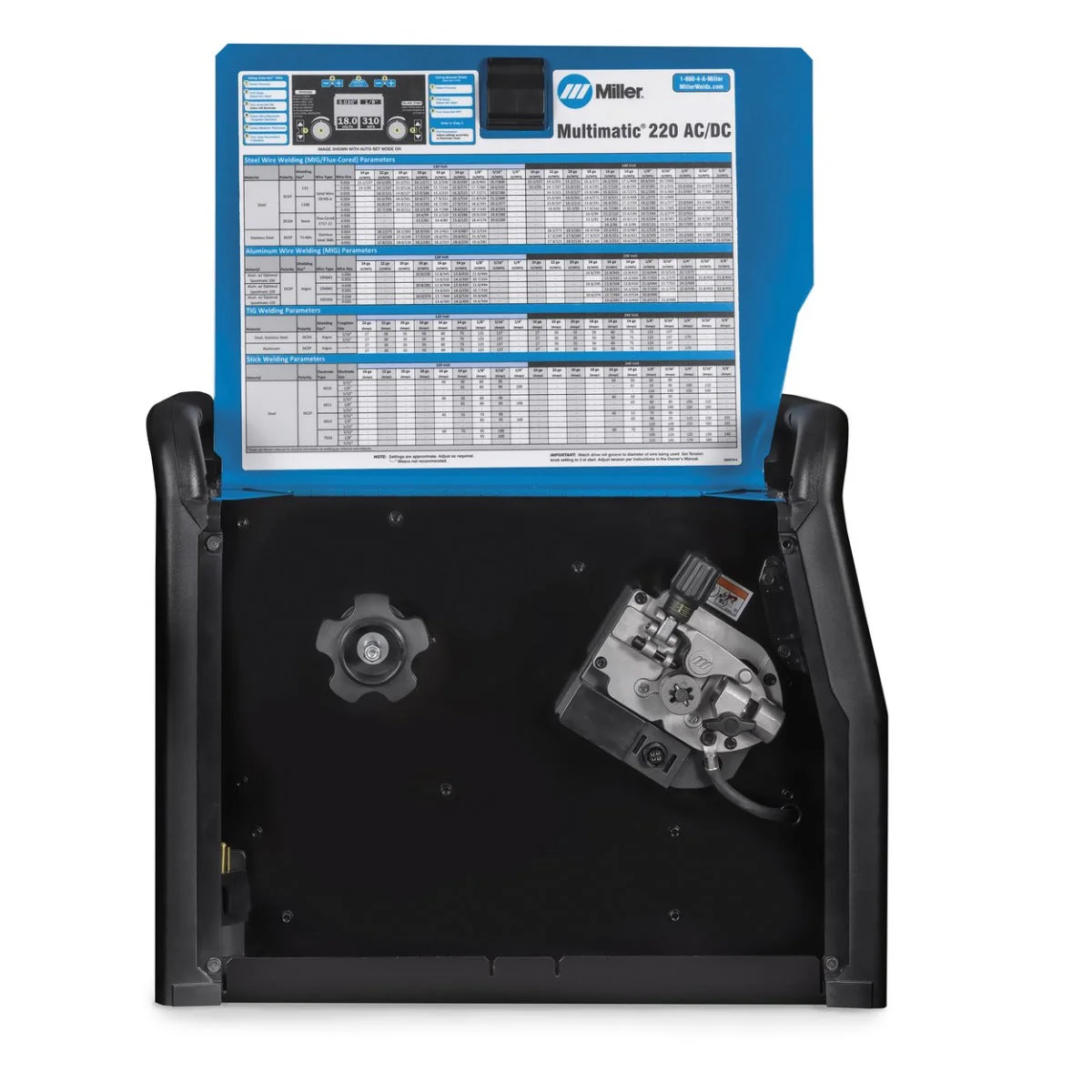 Miller Multimatic 220 AC/DC Multiprocess Welder w/Dual Cylinder Cart (951000070) - Image 10