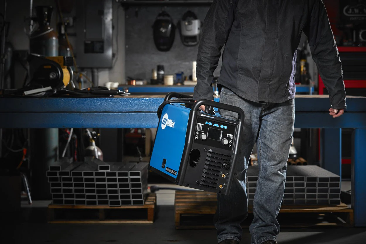 Miller Multimatic 220 AC/DC Multiprocess Welder w/Dual Cylinder Cart (951000070) - Image 3