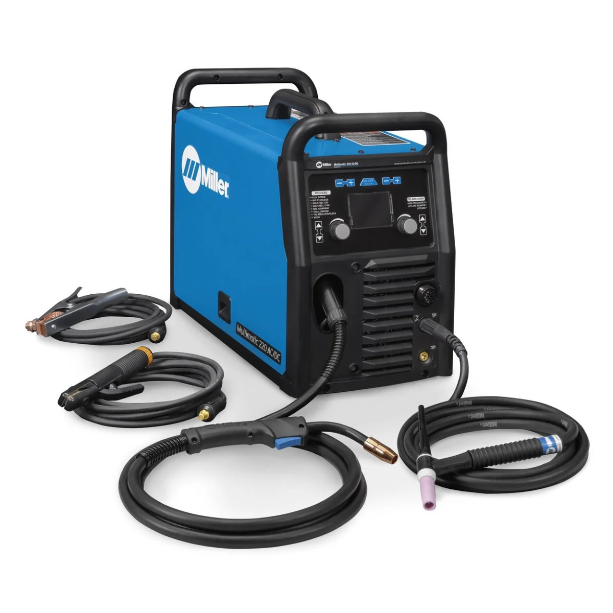 Miller Multimatic 220 AC/DC Multiprocess Welder w/Dual Cylinder Cart (951000070) - Image 5