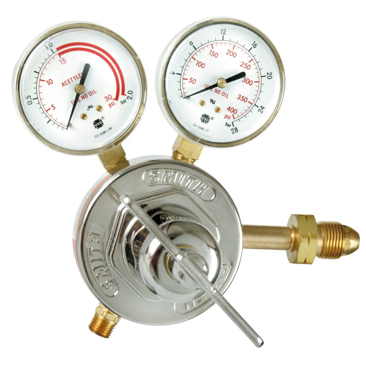 Miller | Smith HD Single Stage Series 40 Acetylene Regulator (40-15-XXX) - Image 3
