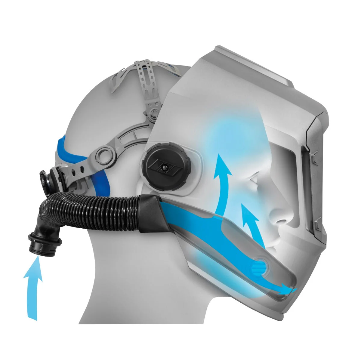 Miller T94I-R Supplied Air Respiratory (SAR) System w/25 Ft Coiled Hose (951802) - Image 4