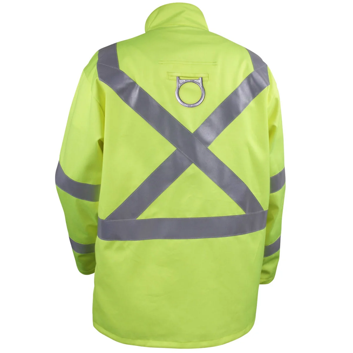 Revco Black Stallion 9oz Lime Safety Welding Jacket w/FR Reflective Tape (JF1012-LM) - Image 3
