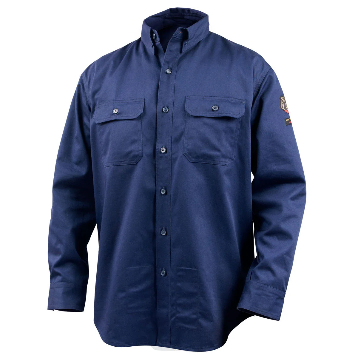 Revco Black Stallion AR/FR Navy Cotton Work Shirt (WF2110-NV) - Image 14