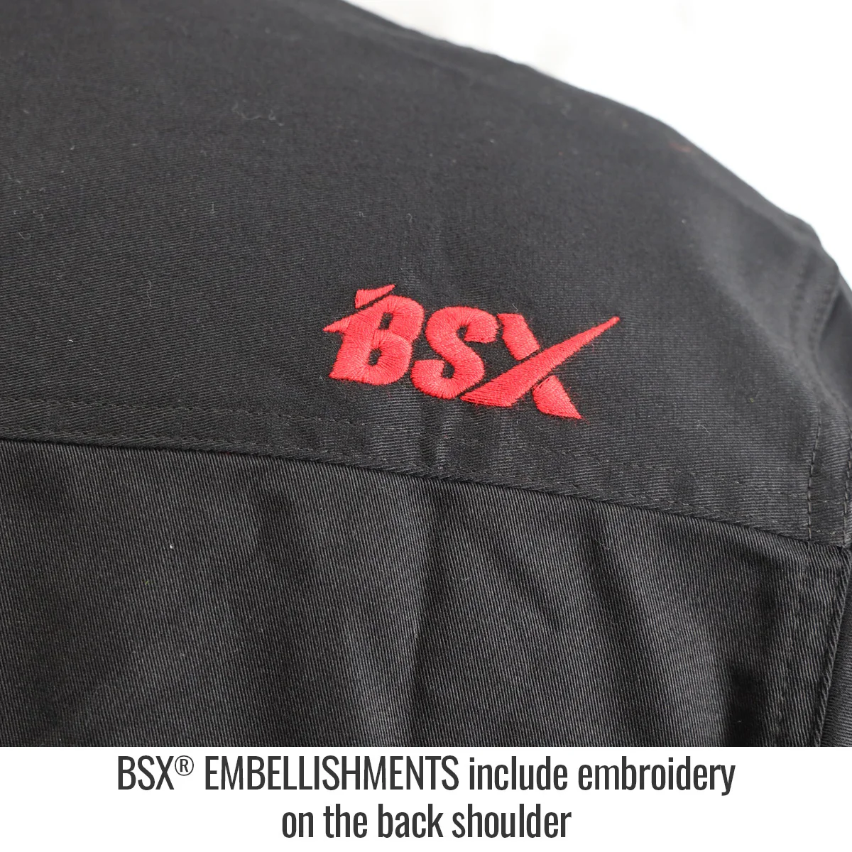 Revco Black Stallion BSX 7oz Black AR/FR Cotton Work Shirt (WF3530-BK) - Image 6