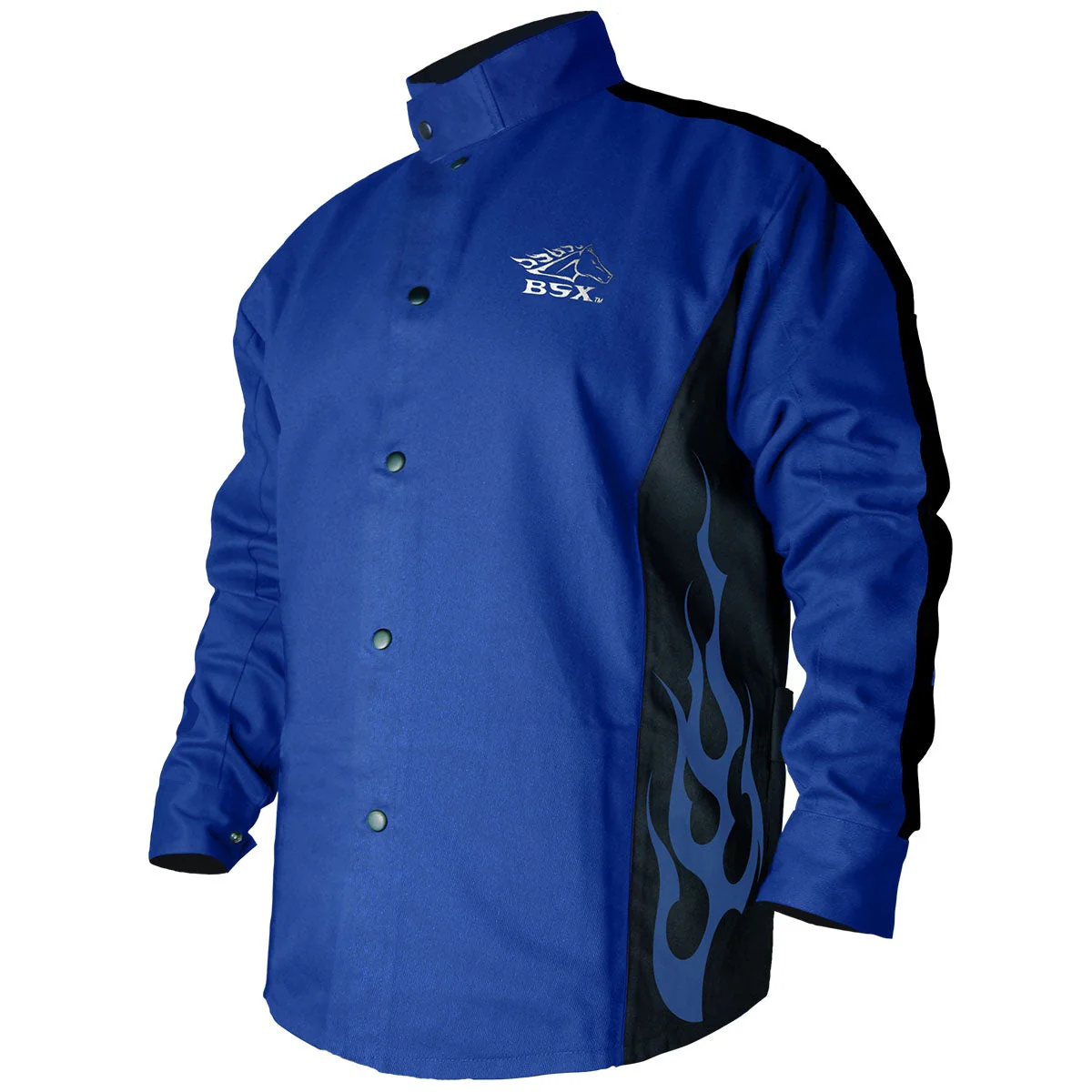 Revco Black Stallion BSX 9oz Royal Blue FR Cotton Welding Jacket (BXRB9C) - Image 5
