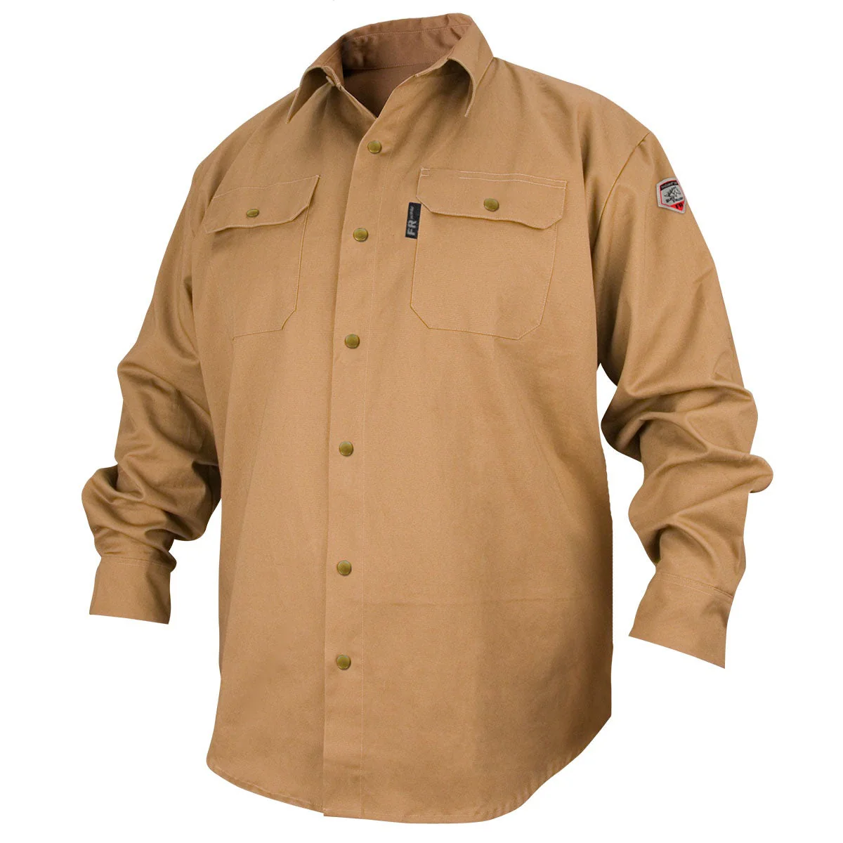 Revco Black Stallion Khaki 7oz FR Welding Shirt (FS7-KHK)
