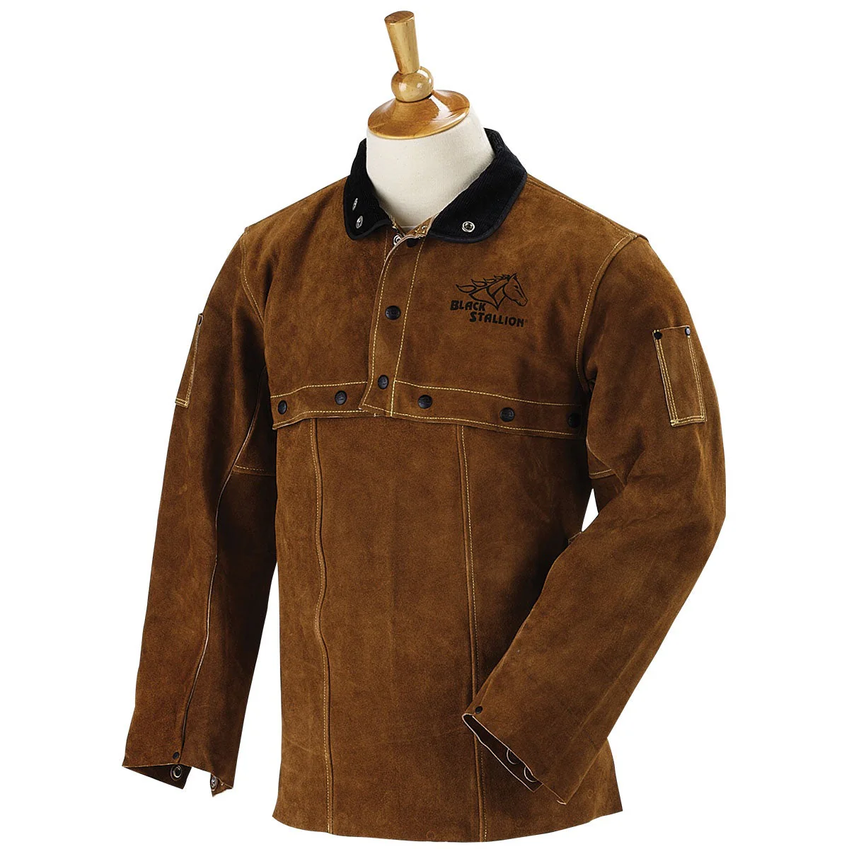 Revco Black Stallion Leather Cape Sleeves and 20" Bib (220CS) - Image 3