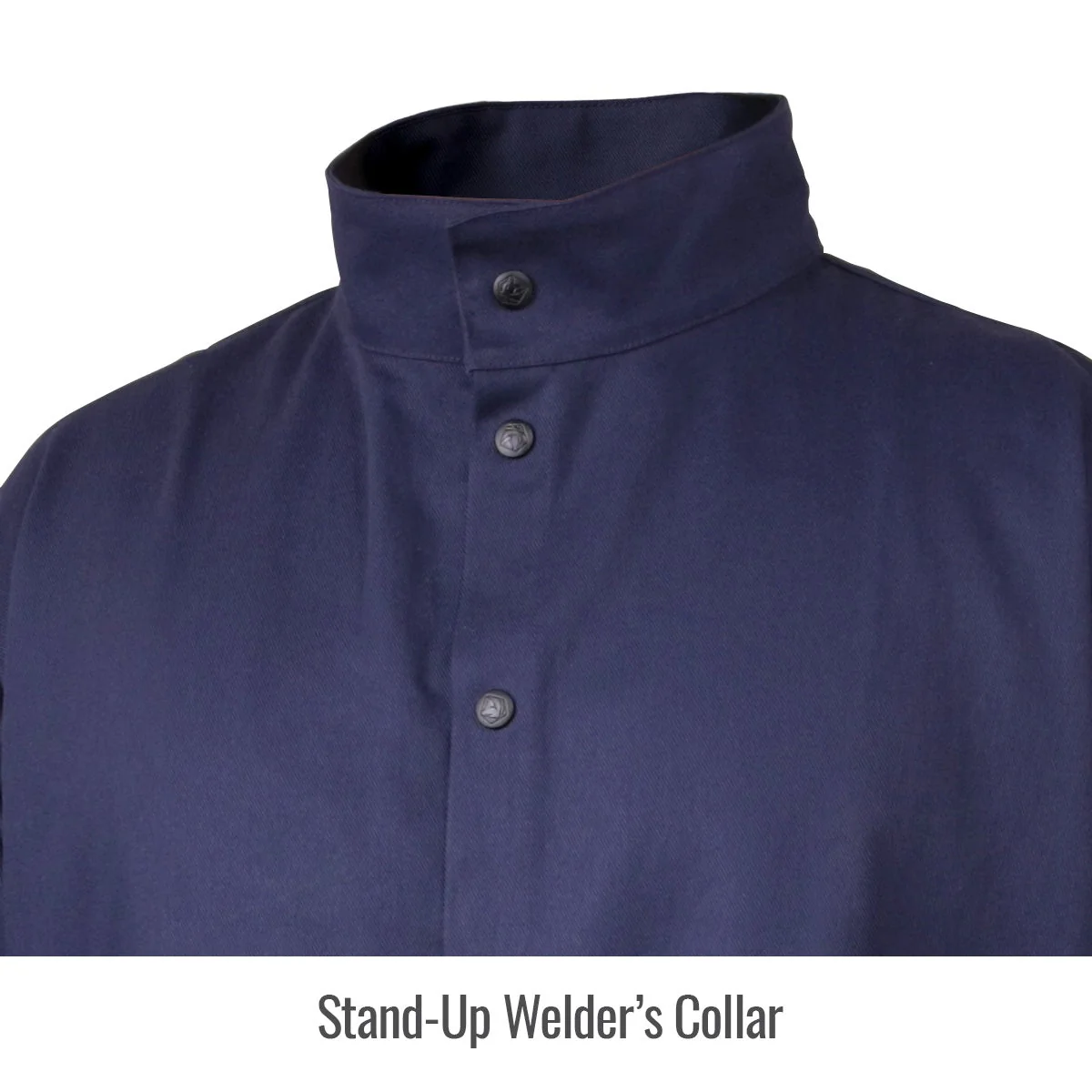 Revco Black Stallion Navy/Gray Stretch-Back FR Cotton Welding Jacket (JF1625-NG) - Image 5