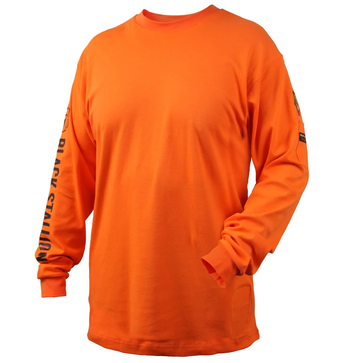 Revco Black Stallion Orange 7oz FR Knit Welding Shirt (TF2510-OR) - Image 5