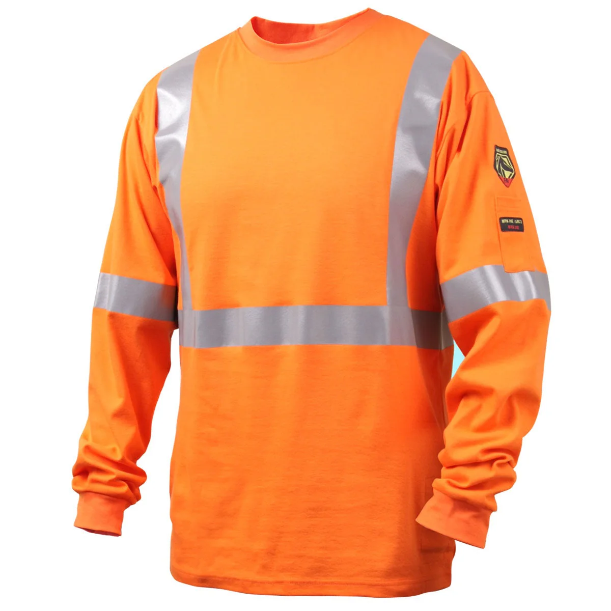 Revco Black Stallion Orange 7oz FR Knit Welding Shirt w/Reflective Tape (TF2511-OR) - Image 9