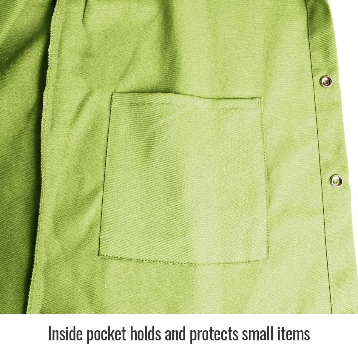 Revco Black Stallion TruGuard 200 9oz Lime FR Cotton Welding Jacket (FL9-30C) - Image 4