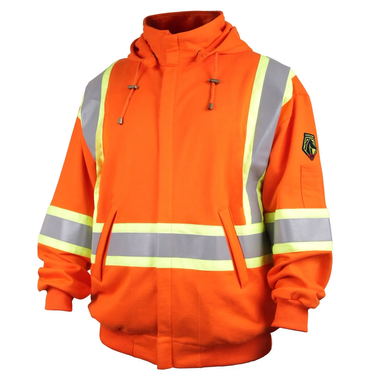 Revco Black Stallion TruGuard 200 9oz Orange Full-Zip Hooded Sweatshirt (JF1332-OR) - Image 12