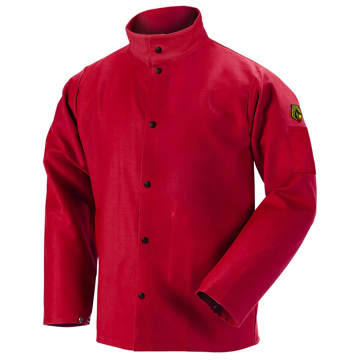 Revco Black Stallion TruGuard 200 9oz Red FR Cotton Welding Jacket (FR9-30C) - Image 9