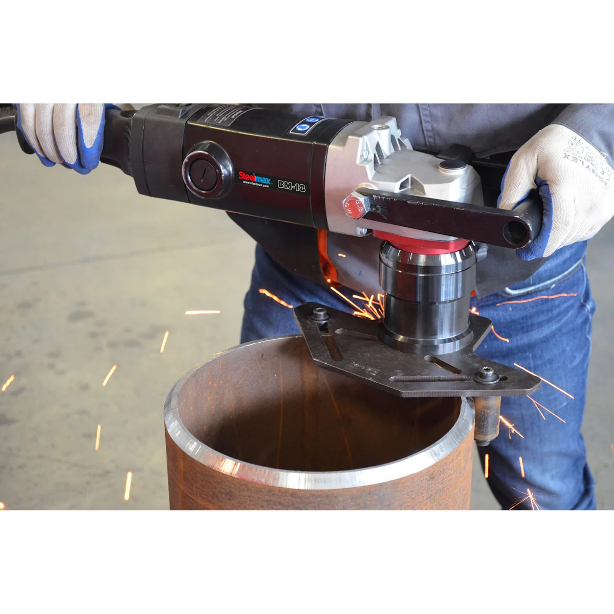Steelmax 120V BM18 Portable Beveling Machine w/Beveling Head (SM-BM18) - Image 5