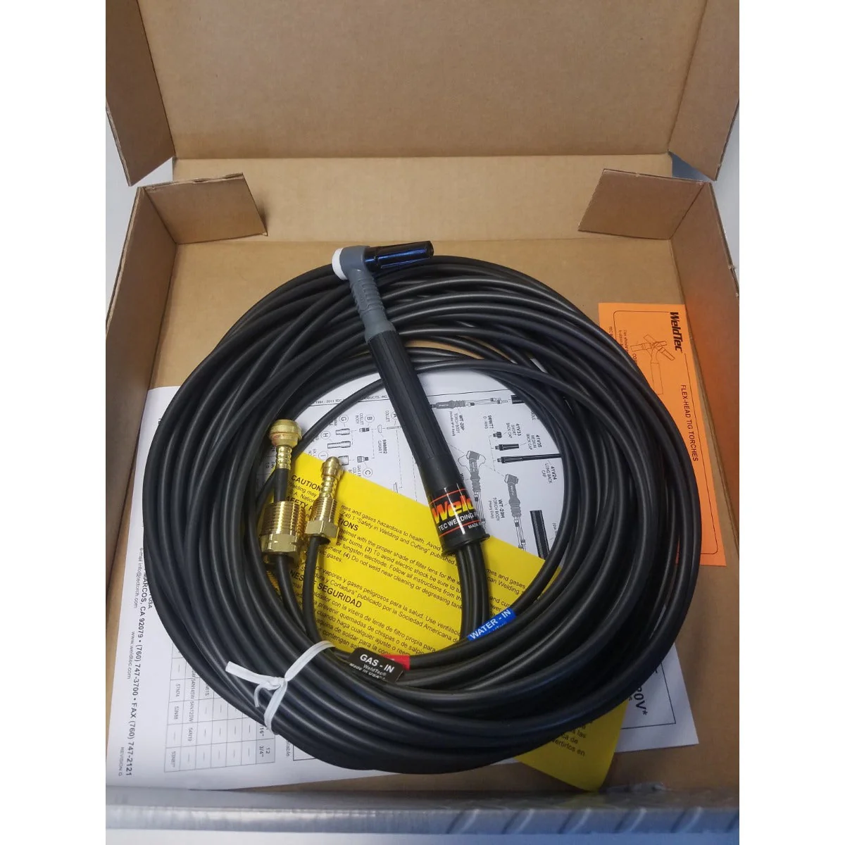 Weldtec Amp Water Cooled TIG Torch 12' (WT-20-12)